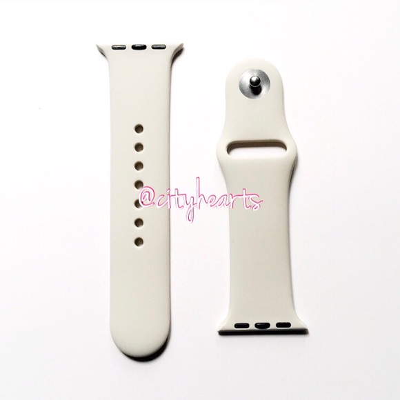 NEW Stone White Apple Watch Sport Band - Picture 2 of 5